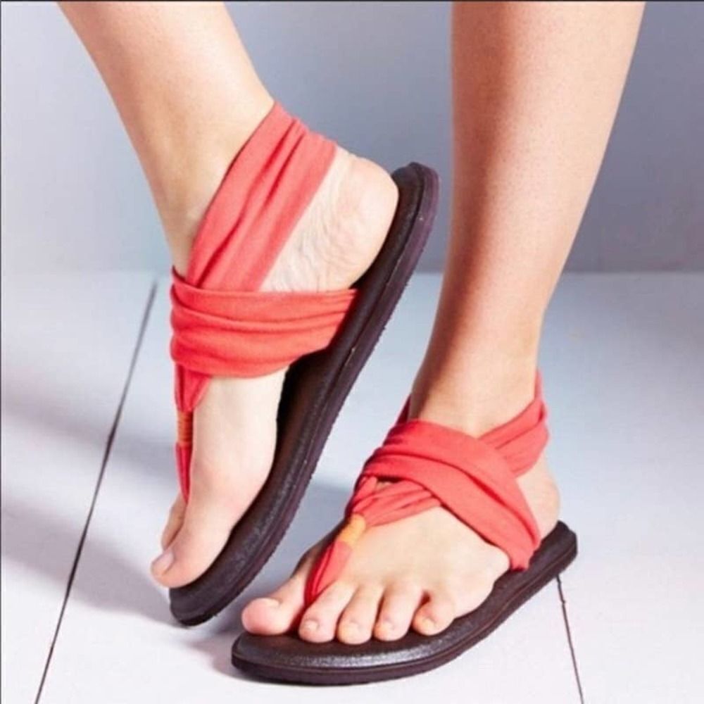 Sanuk Coral Yoga Sling Sandals Sz 9